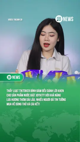 Nước giặt Joykity được nhiều hot TikToker khen ngợi có gì hot #theanh28 #nuocgiatxa #joykity