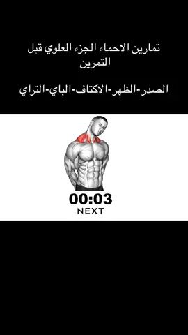 تمارين الاحماء الجزء العلوي