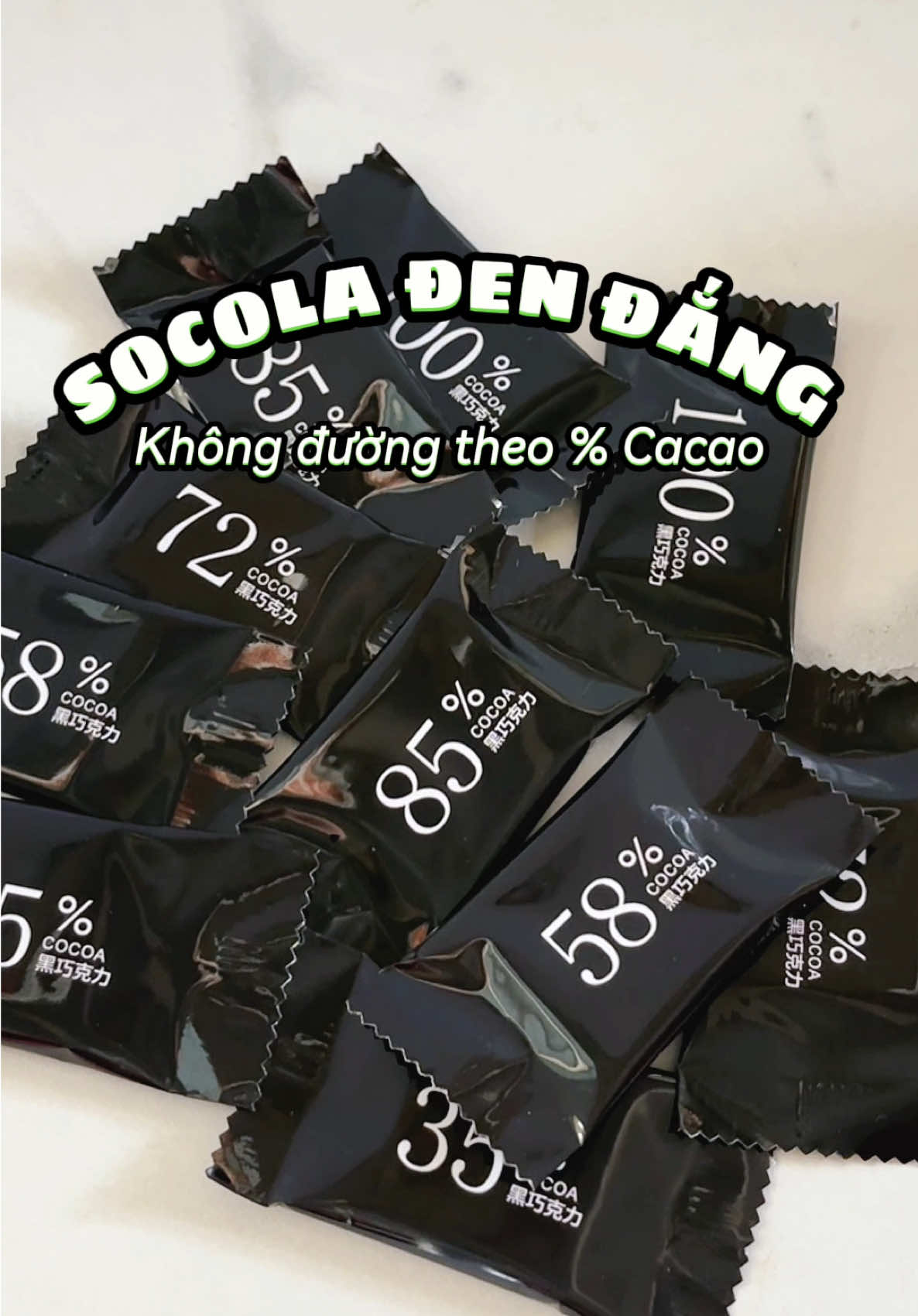 Socola đen không đường nguyên chất #review #unboxing #doanvat #socola 