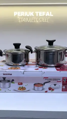 Periuk Tefal stainless steel untuk semua jenis dapur . Boleh masak makanan berkuah kuantiti banyak lepasni #Tefal #Periuk #Highquality #Induction #Original #Masakan #Resepi #fyp #Belisekarang #Jiee 