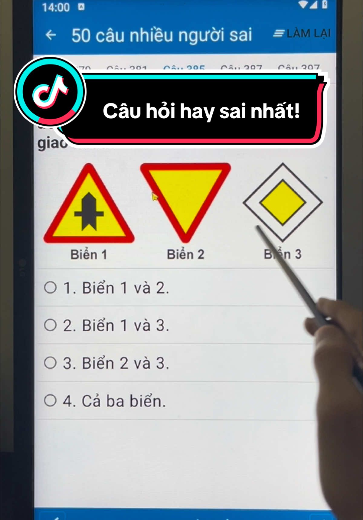 Câu hỏi gây nhiều rắc rối trong việc học bằng lái xe#oto #hocbanglaixe #a1 #xuhuong 