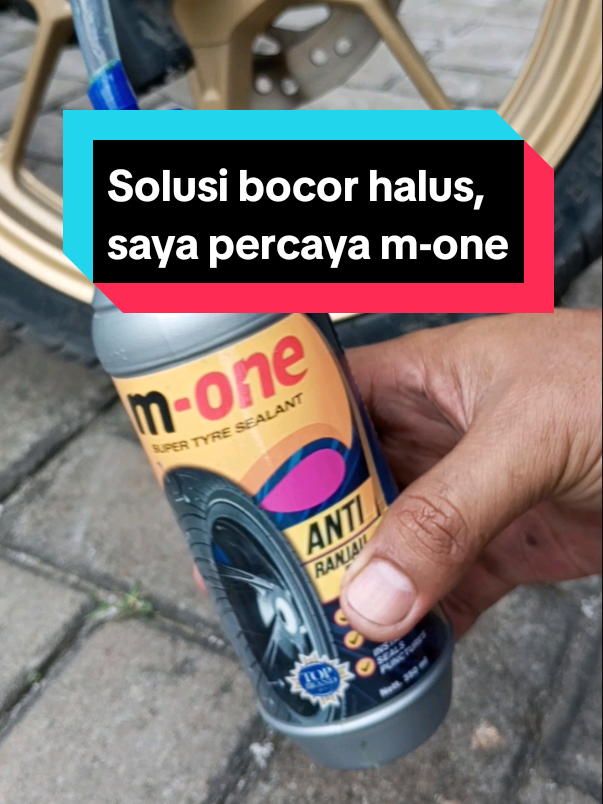cairan tubeless m-one, solusi tepat atasi bocor halus pada ban motor #cairan #tubeless #motor #xyzbca 
