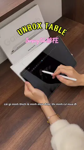 Cũng thích mua á mà ví tiền hổng có cho phép lắm #thaozbop #samsungtab #samsungtabs9fe  #unboxing 