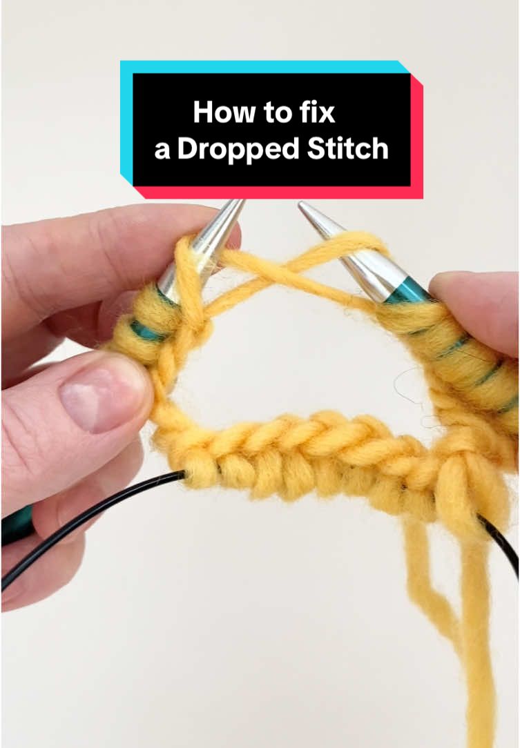 How to fix a dropped stitch #wooloks #knittingtips #knittingtiktok #patterndesign #knittingpattern #knittingtutorial #knitknitknit #knit #howtoknit #knittingaddict #knittok #knitlove #knitting #knitted #knittersgonnaknit #knitter #ravelrydesigner #knittingpatterndesigner #ravelrypattern 
