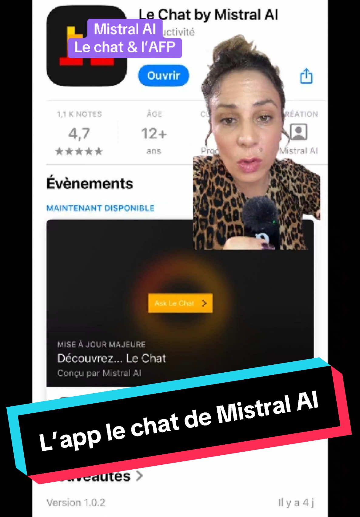 Mistral AI, entreprise française a lancé son application d’intelligence artificielle générative, le chat ! Un LLM gratuit, rapide et facile à utiliser. Le petit plus de Mistral AI ? Avoir signé une convention avec l’AFP pour entraîner ses modèles sur l’information à sa source ! #intelligenceartificielle #apprendresurtiktok #tiktokfrance #ia #ai #mistralai #lechat #tutoriel 