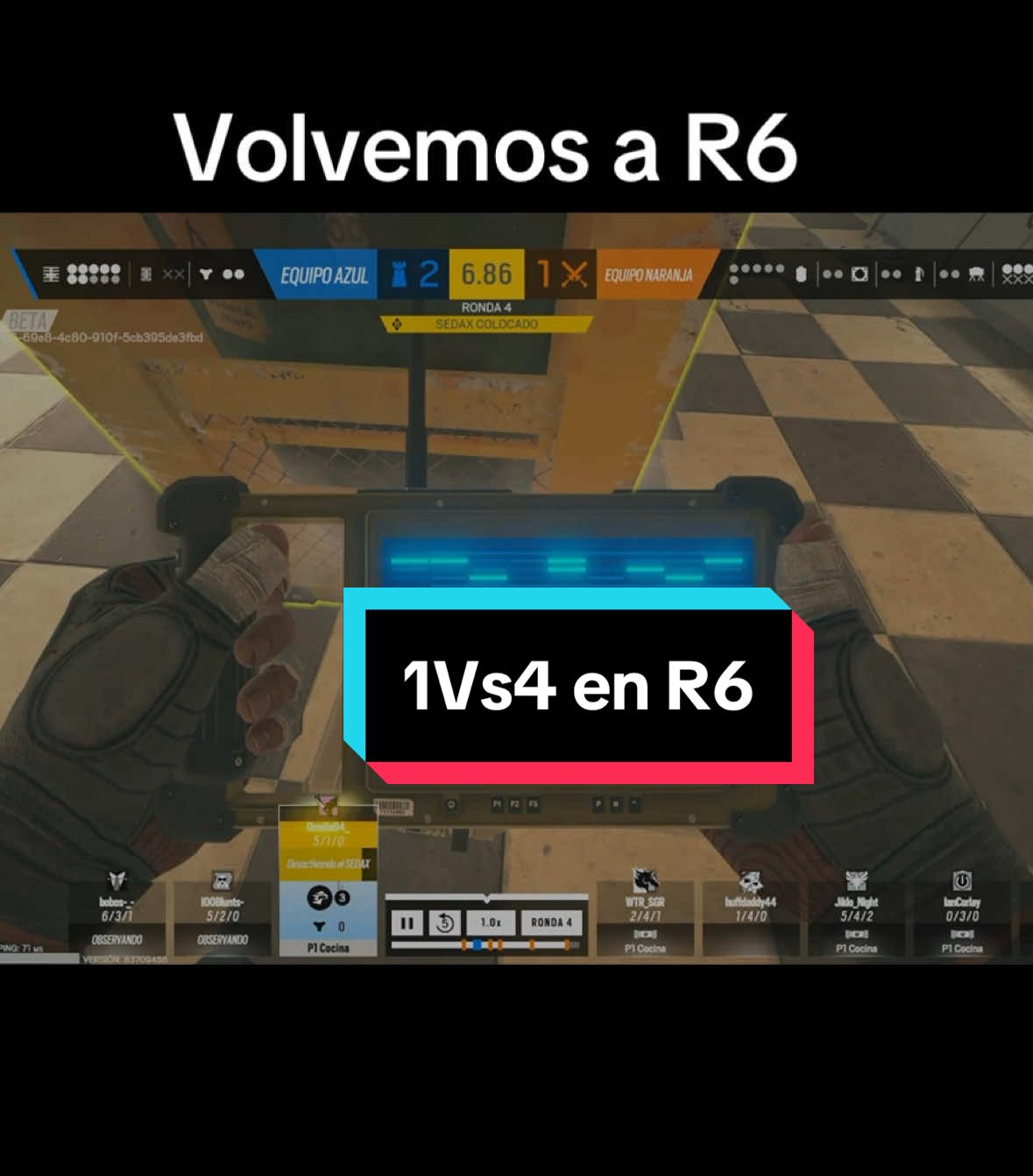 Volvimos al lugar más Tóxico  1V4  🙂‍↕️🙂‍↕️ #rainbowsixsiege #rainbowsixclips #rainbowsixseigeclips #rainbowsixoryx #oryxr6 
