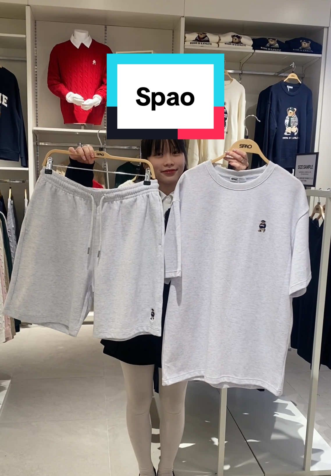 Set áo phông - quần đùi đón hè cùng #Spao 😍 #orderhanquoc #korea #duhocsinhhanquoc #세트 #티셔츠 