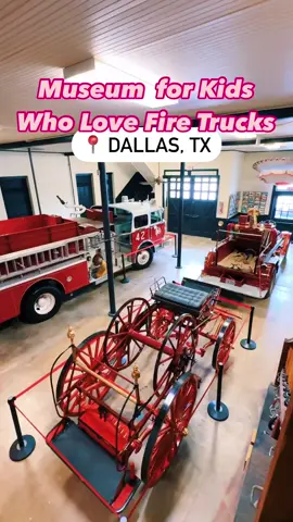 🌟 Museum for kids who love fire trucks: Dallas Firefighters Museum🌟  📍 3801 Parry Ave, Dallas, TX  75226 Why we love it: ❤️ The mission of the Dallas Firefighters Museum is to collect, preserve, and present the history and cultural heritage of the fire service of Dallas and to provide fire prevention and safety education to the public, especially children.  ❤️ Kids can wear a fire jacket and firefighter hat during the tour! ❤️ You’ll see fire engines and memorabilia dating as far back as the 1800s! Some of the engines are even open for kids to sit in and ring the bell 🔔  ❤️ Make sure to visit the theater where kids can watch a fire safety video.  ❤️ It’s a fairly small museum, but my kids were entertained for over an hour! Good to know: - This museum is operated by active-duty and retired firefighters! They are passionate about teaching others and ensuring that the memory of fallen firefighters will not be forgotten. - The museum is open Wednesday thru Saturday 9:00 AM - 4:00 PM.  - Admission is $6 for adults and $4 for children. - This museum is not stroller friendly as there are stairs and some tight squeezes around the trucks. Leave the stroller behind if you can!