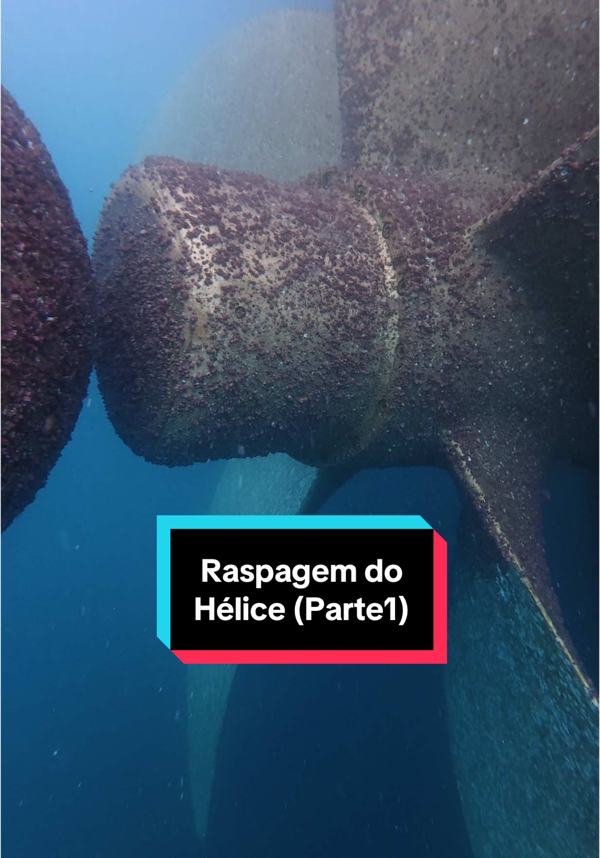 Raspagem do Hélice, (Parte 1) #workhard #dive #mergulho #buceo #navio #ship #trabalho #mar #oceano #ocean #propeller 