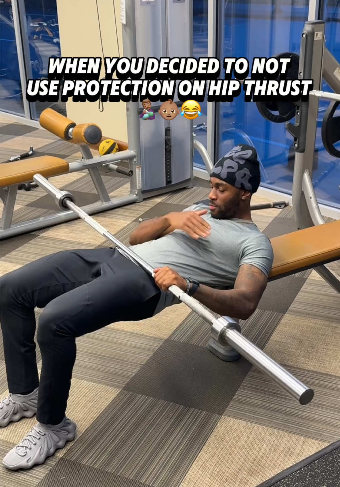 When you dont wear protection at the gym #fyp #gymhumor #funnygymvideos 