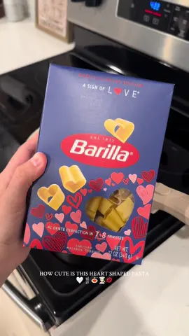 If this isn’t the cutest pasta from @barilla 😩😍  #pasta #heartpasta #ValentinesDay #valentine #valentines #alfredo #alfredopasta #cutefinds #cooking #fyp 