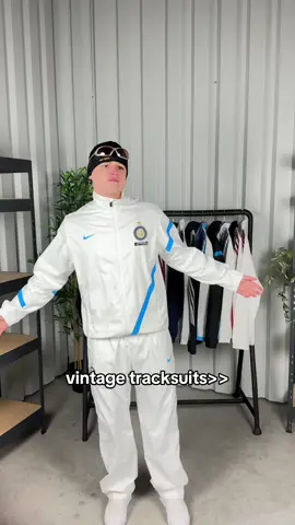 Which one is your favourite?🗣️ • #footballtracksuits #vintage #inter #acmilan #tracksuit #realmadrid 