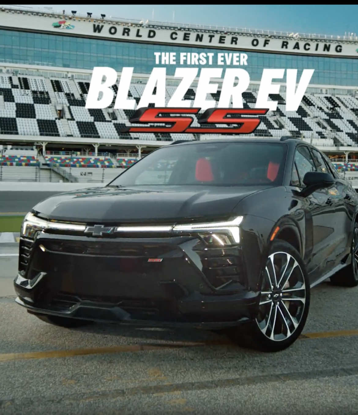 The quickest SS model ever produced is ready to set the pace. #BlazerEV #Daytona500 