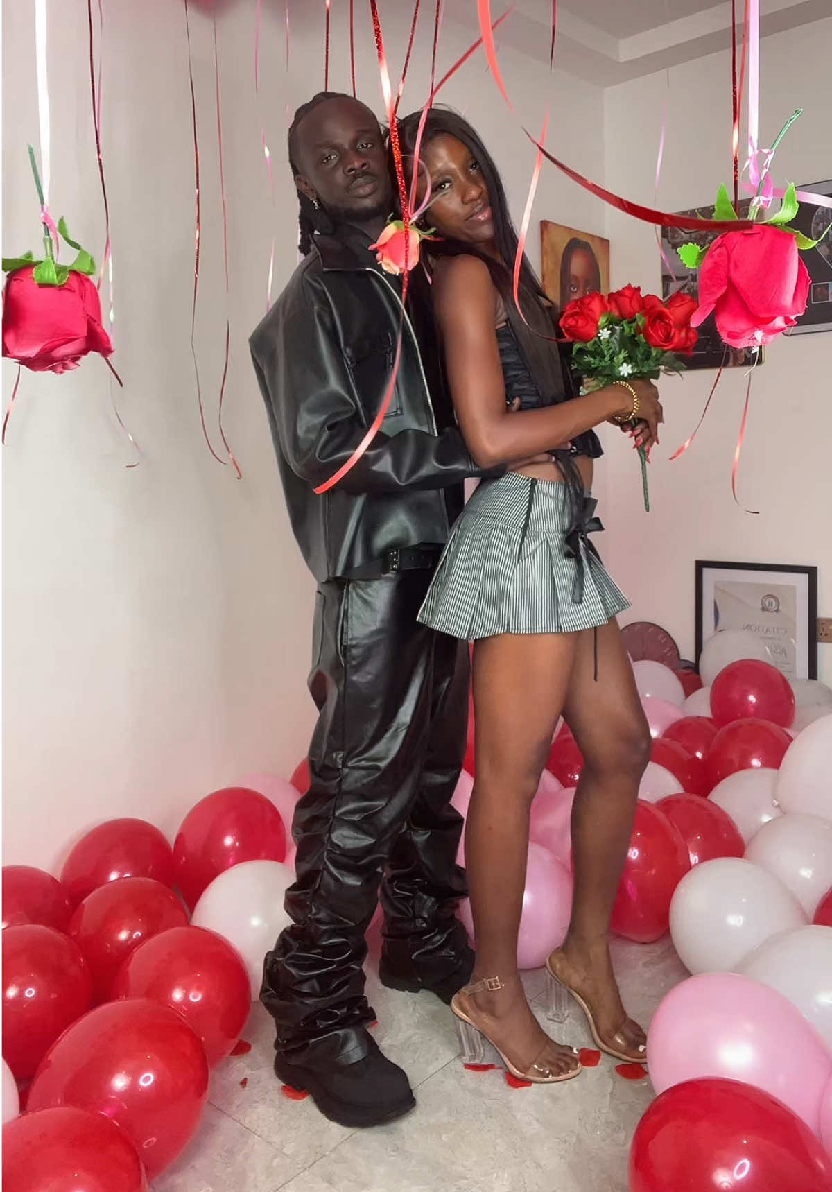 Soo soo proud 🖤❤️‍🔥 W/ @Real Cesh  Hair : @Kushbytaylar  My outfit ; @Queen Fahima  Decor: @bashsurprisehub  #sheisrichael #_richael1 