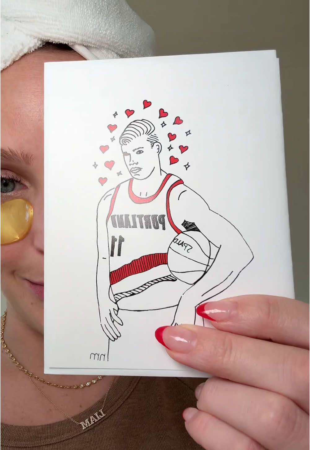 The only Valentine’s Day card I’ll ever need #ValentinesDay #livingleonard #nbawife #marriage #vday 