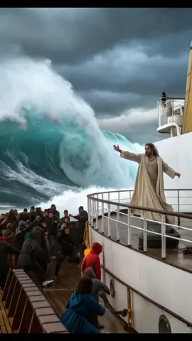 Stay steadfast! #jesus #jesuslovesyou #jesusisking #fy #fyp #foryou #waves #ship #cruiseship #jesuscristo #storm #sea #ocean #water 
