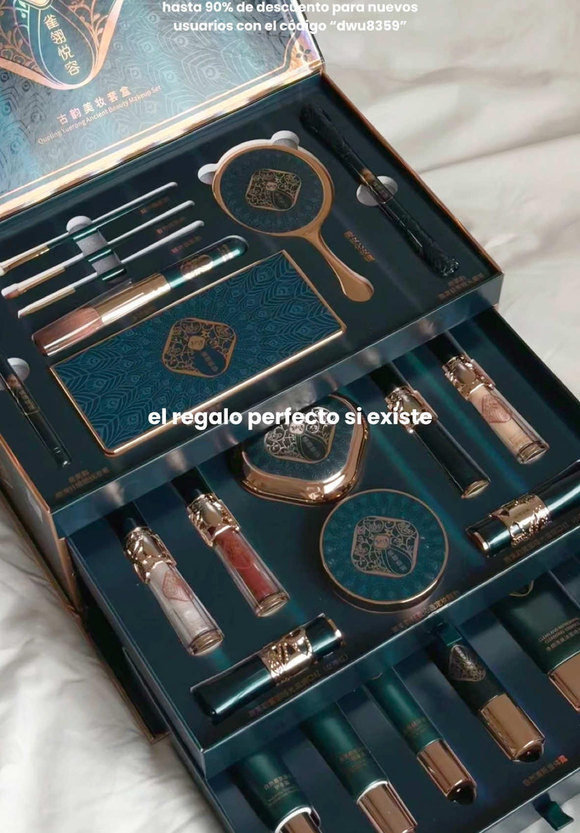 el regalo perfecto para las amantes del maquillaje 🙂‍↕️💗 #makeup #makeuphaul #unboxingvideo #temu #temufinds @Temu 