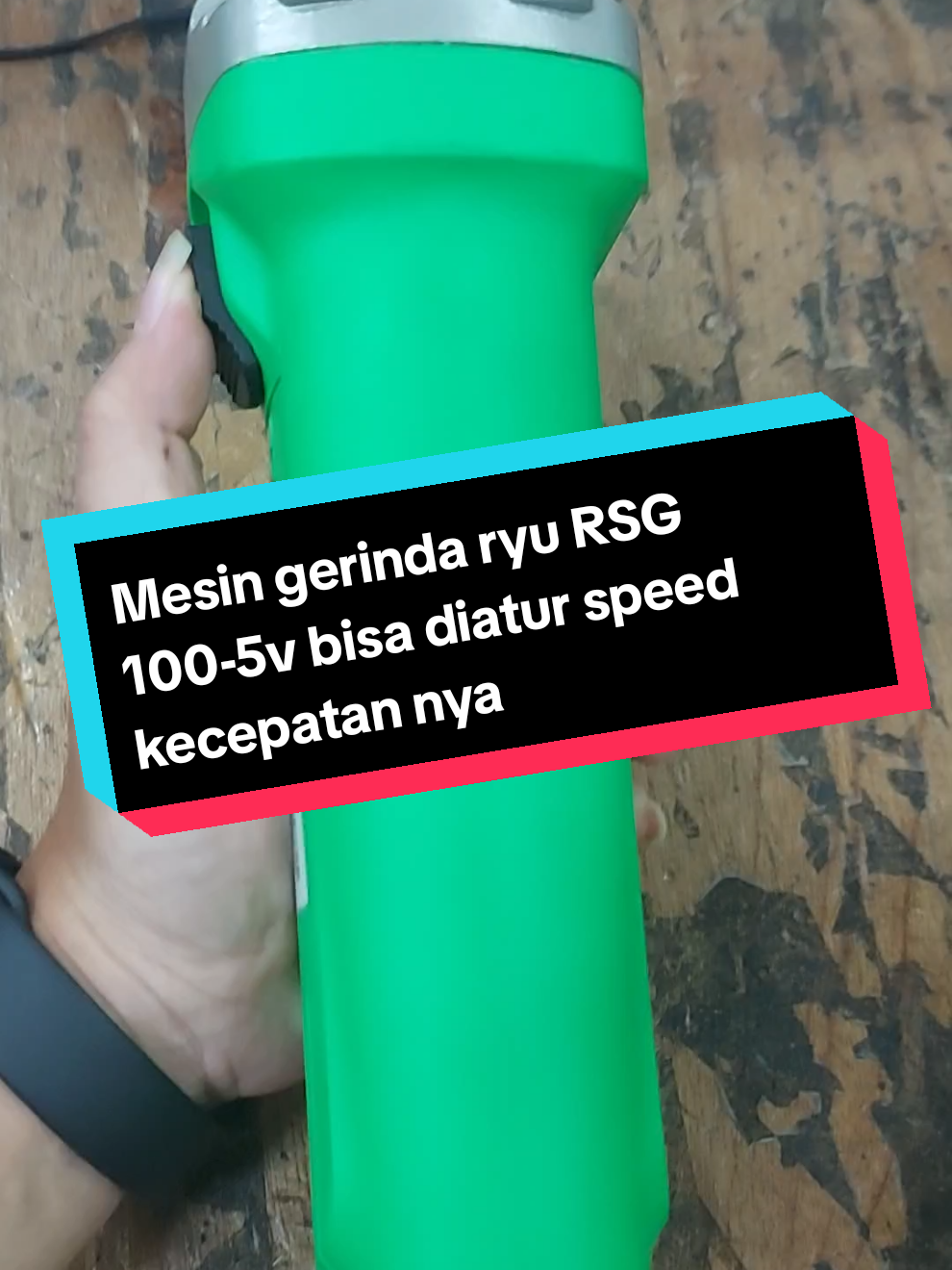 Mesin gerinda tangan ryu RSG 100-5v Variable speed atur kecepatan. #mesingerinda  #alatpotong  #ryu 
