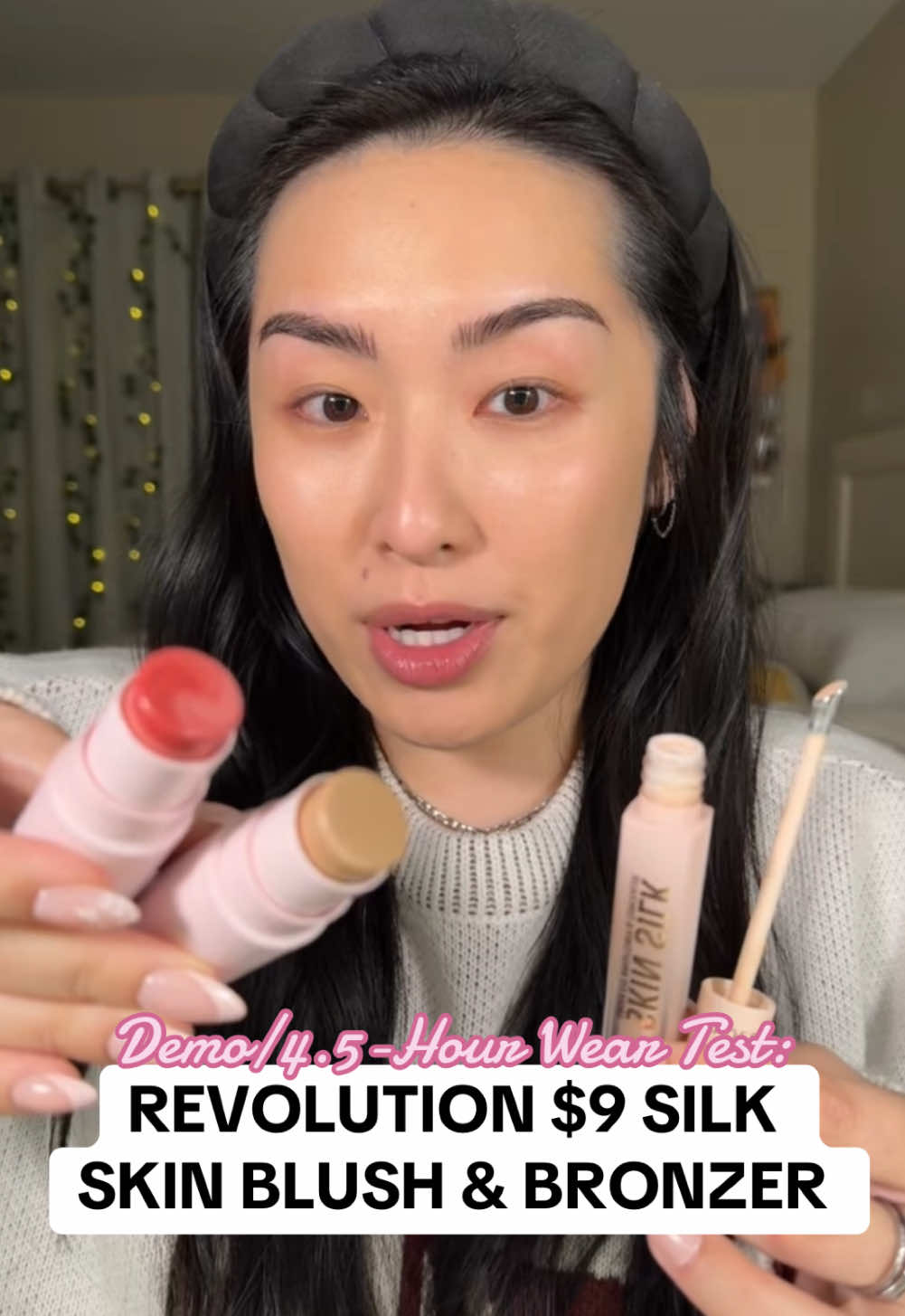 $9?!!?! 👀🫢😗🥸 FEATURED: @Revolution Beauty skin silk bronzer and blush stick #new #newness #makeup #beauty #ulta #sephora #target #drugstore #revolution #blush #bronzer