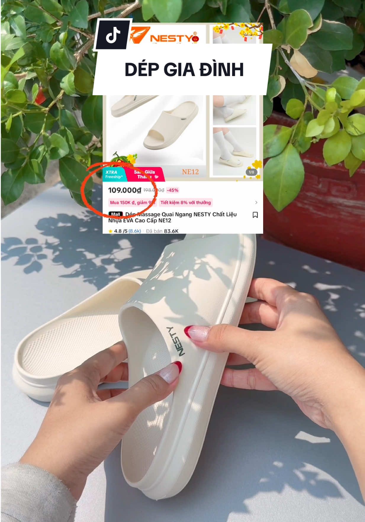 Trả lời @Bảo ngân@@ Dép rẻ mà chất lượng ạ. Đang có trợ giá tốt 1.0.9k thui #linhhriviu #salegiuathang #nesty #depnesty #depgiadinh #depquaingang #depnam #depnu 