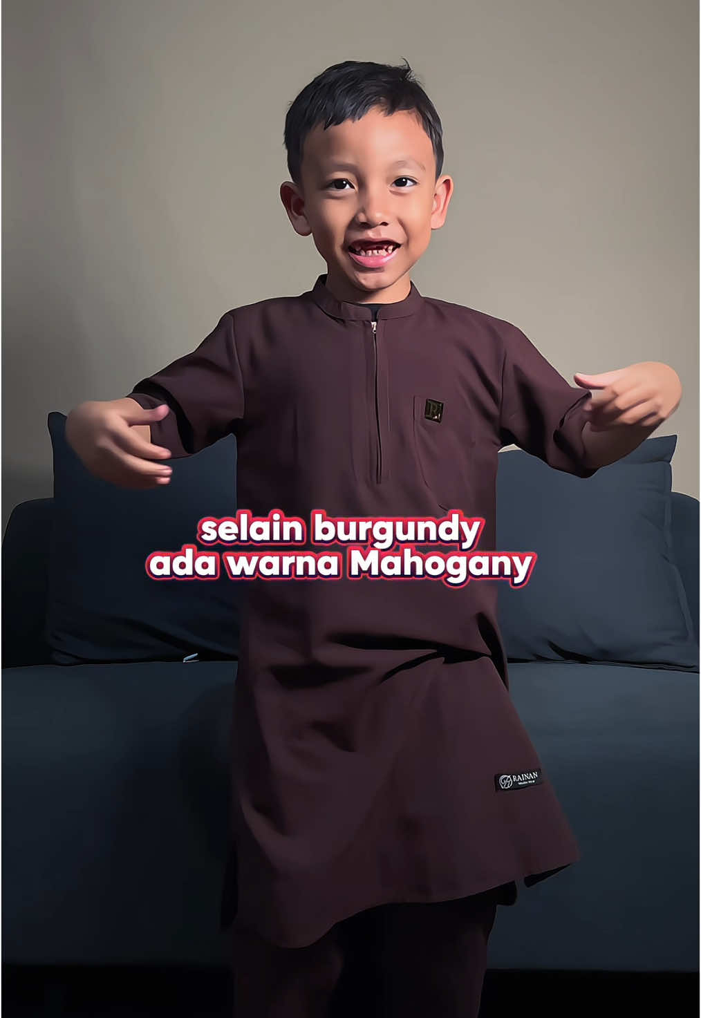 selain baju koko anak burgundy ada warna mahogany nih bun trend warna lebaran 2025 nanti 😍 #setelankokoanak #bajukokoanak #bajukokoanaklakilaki #ramadanekstraseru 