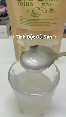 Tinh bột củ sen nguyên chất, ngon đậm vị quê hương #tinhbotcusen #tinhbotcusennguyenchat #ancungtiktok #muataitiktok #xuhuong 