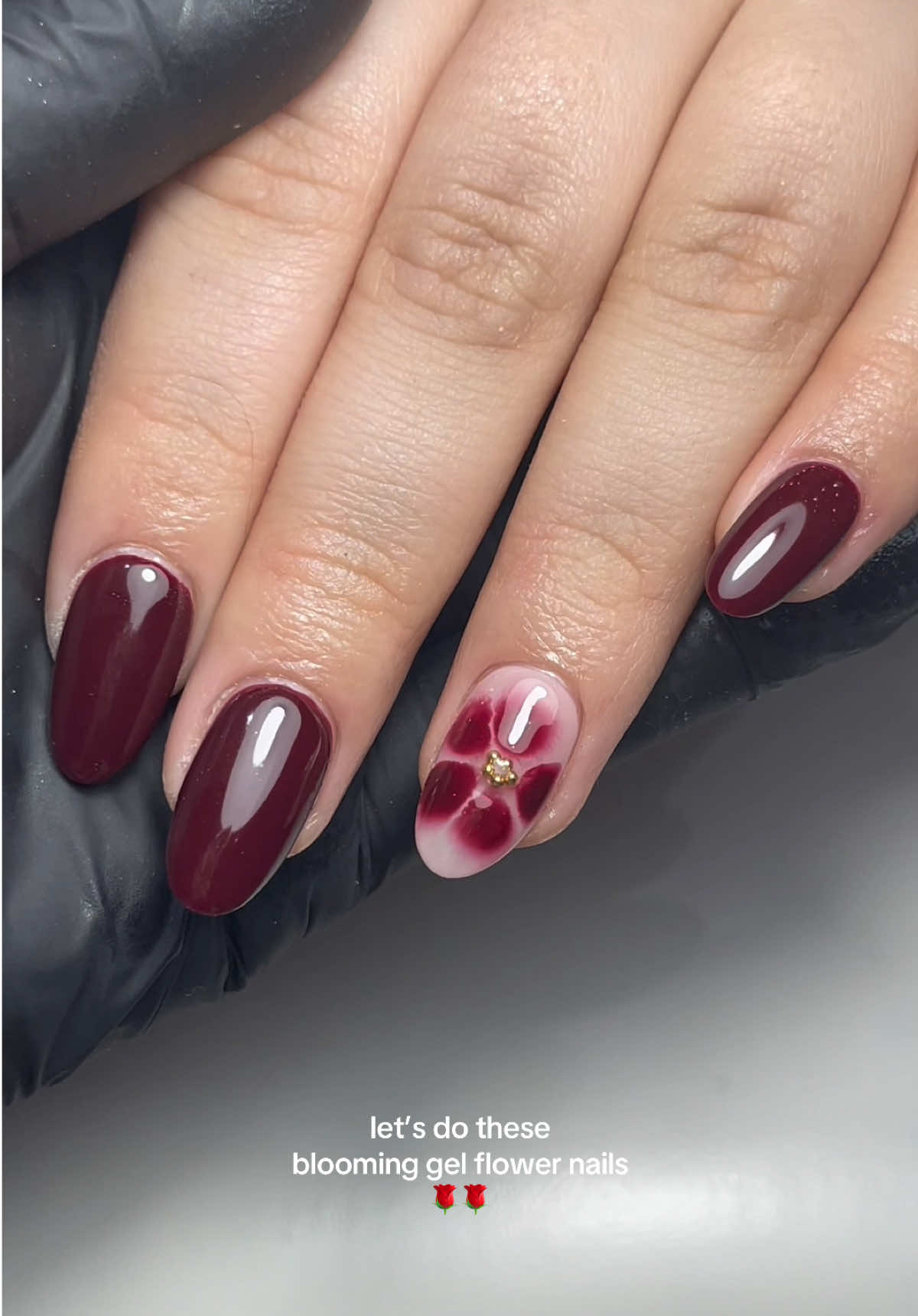 This is ur sign to get these nails for your next set! #cherryrednails #nails #fyp #nailart #nailinspo #foryoupage #viral #bloominggel ❤️❤️ @Magpie Beauty 