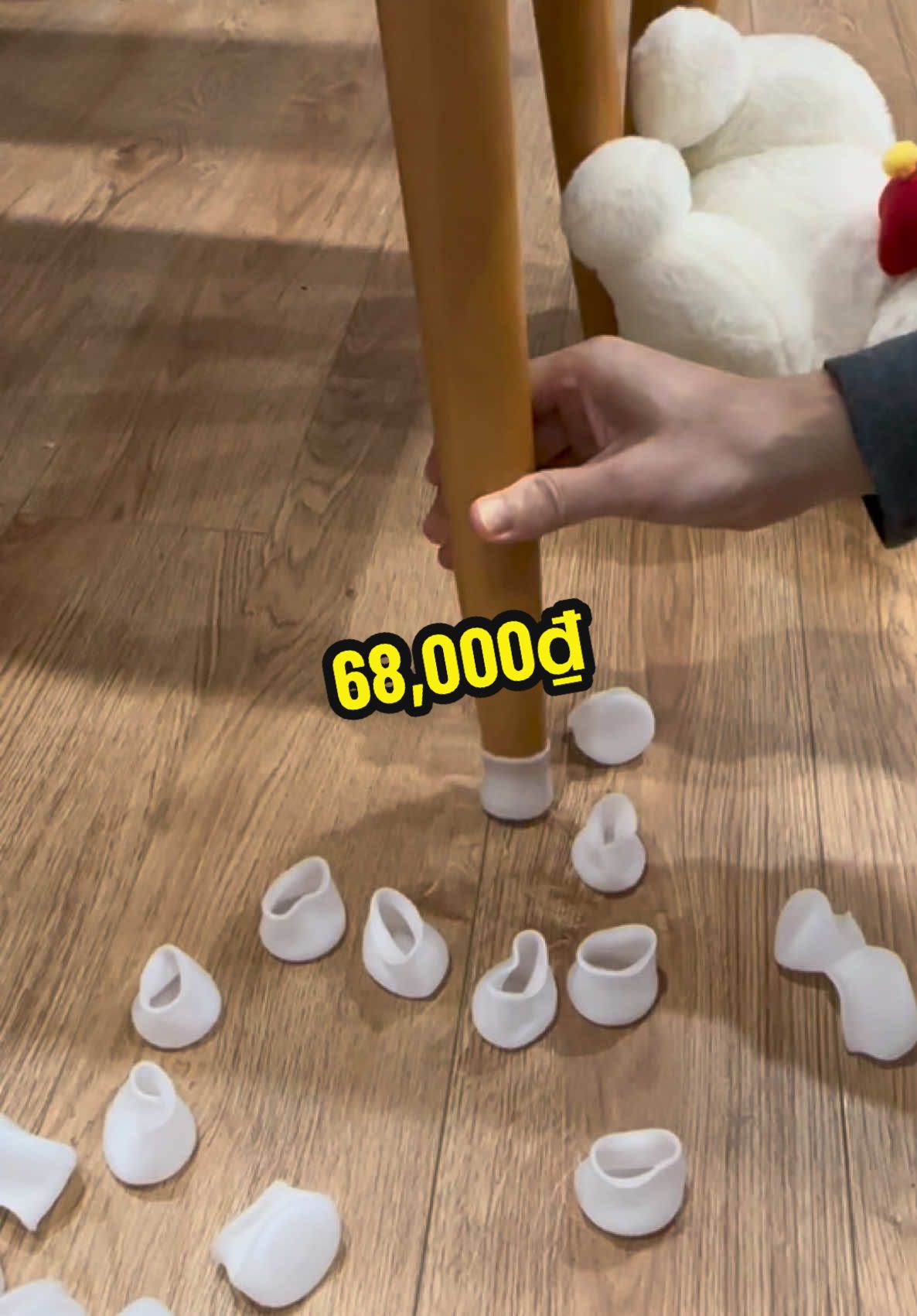 Bọc Chân Ghế Silicon Chống Mài Mòn Chống Trơn Trượt Bảo Vệ Sàn Gỗ #tienloi #tienich #giadung #bocchanghe #bocchanbanghe 