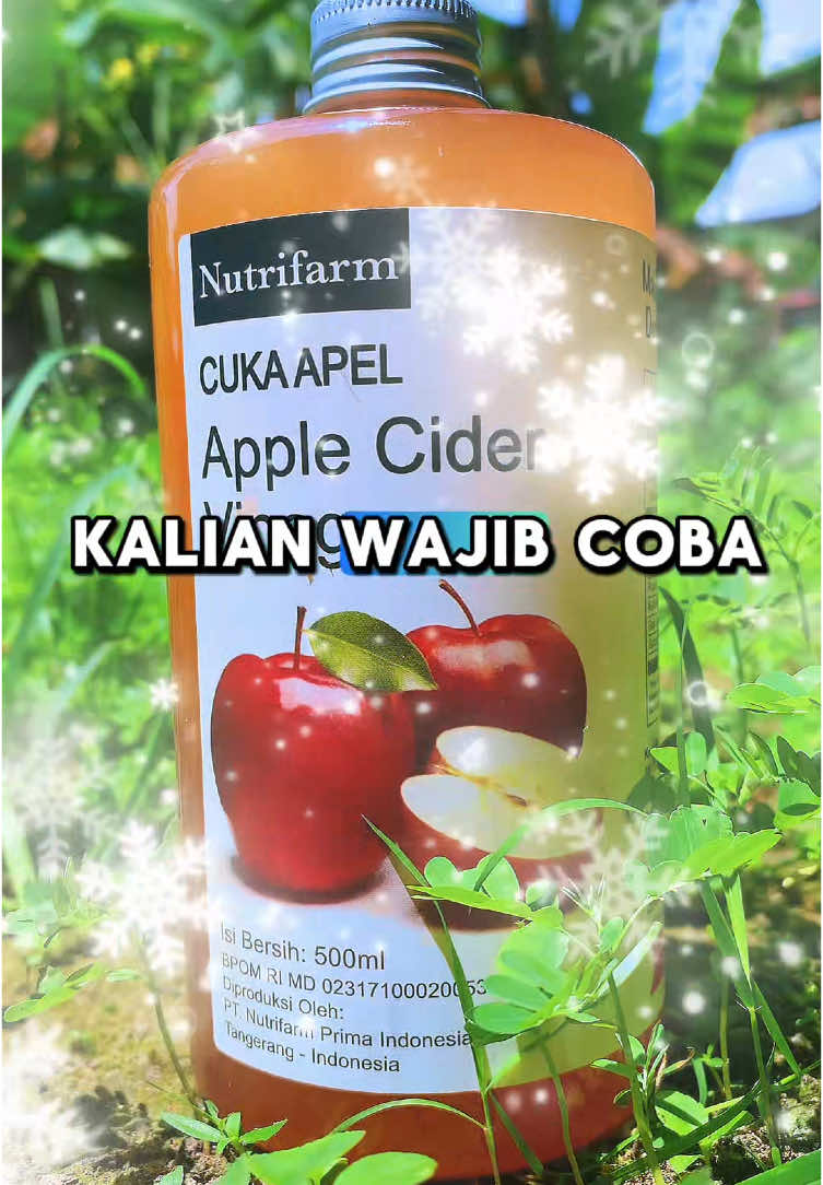 Rekomendasi cuka apel original apple cider vinegar #cukaapeloriginal #cukaapelnutrifarm #cukaapelwithmother 