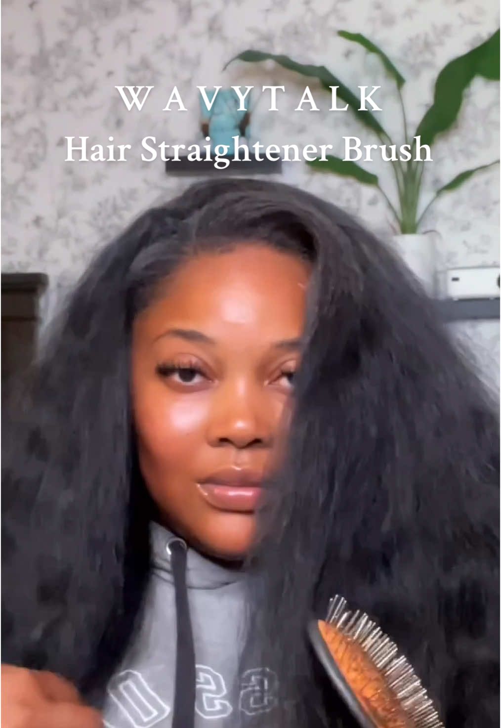 Replying to @Tao | Beauty & Lifestyle  @wavytalkofficial Hair Straightening Brush!!!!!! I loved it because I’m always burning myself with my hot comb😅🤣.