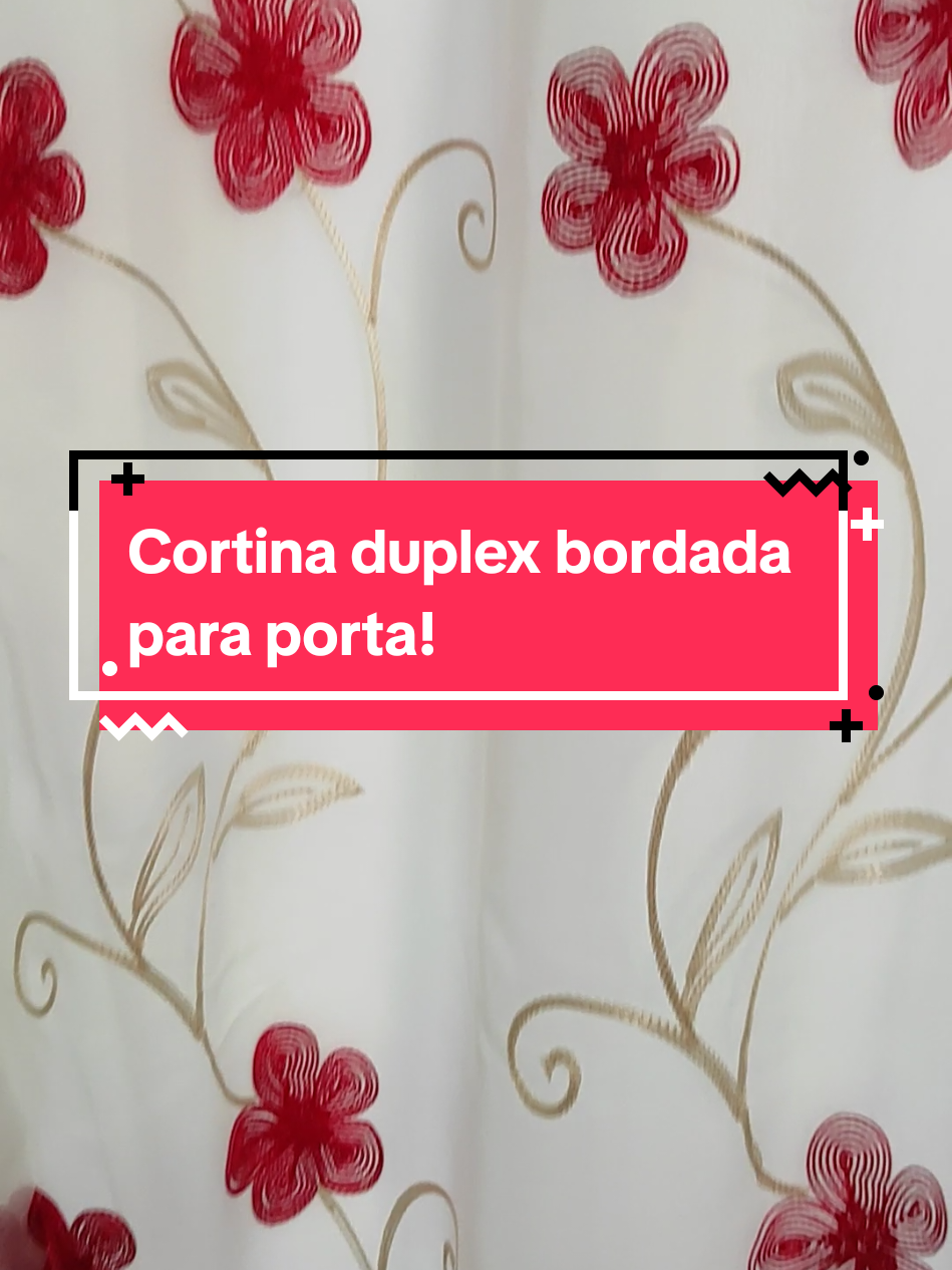 Deixe sua sala espetacular com nossa cortina bordada!