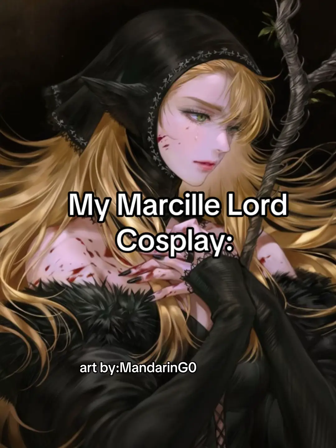 This is my marcille lord cosplay I hope you like it guys 🖤✨ #marcillecosplay #marcilledonato #dungeonmeshi #dungeonmeshicosplay 