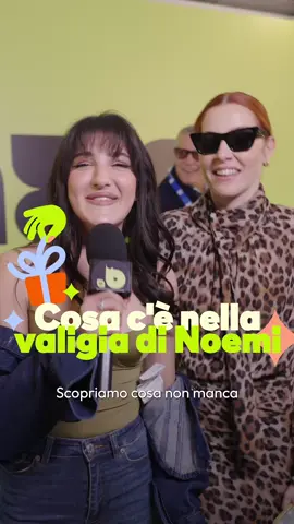 Scopriamo COSA NON PUÓ MANCARE nella valigia 🧳 di @Noemi qui a Sanremo🎙️*invitedby*