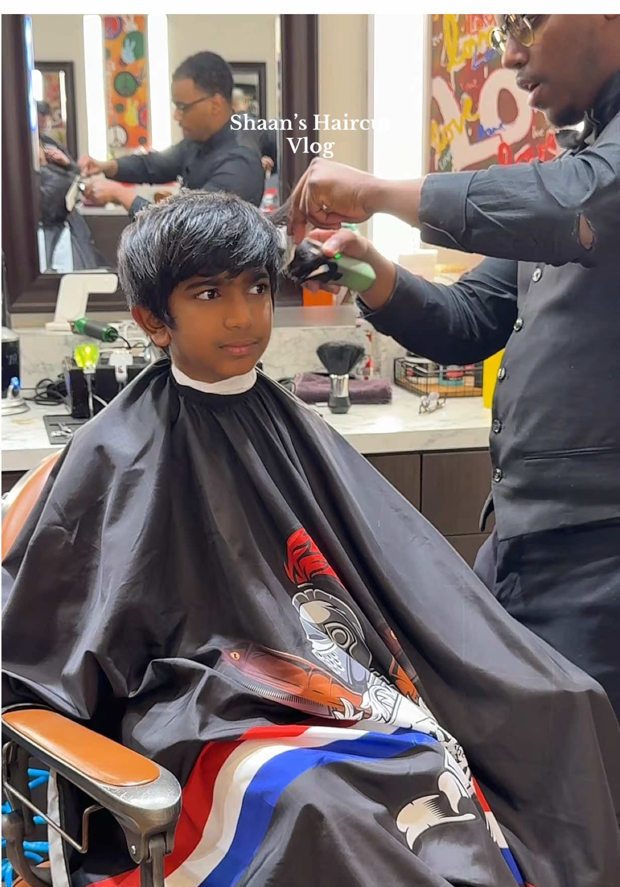 A fresh cut on this rainy day! My fav part is seeing Pookesh’s reaction 🫶🏾🥰 #browngirl #browntiktok #momlife #momsover30 #dadsoftiktok #haircuttransformation #boyshairstyle #mommasboy #momlife 