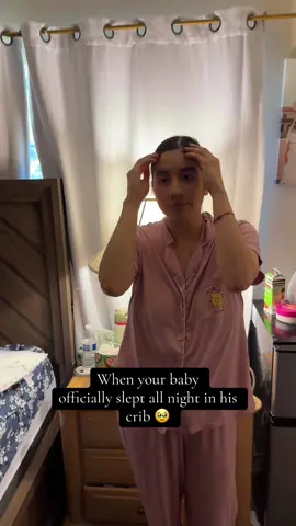 The transition from bassinet to bed has officially started & why am I crying a lil that baby boy is growing so fast 😭😭💙 #fyp #ftm #firsttimemom #7monthsold #parentsoftiktok #firstimeparents #foryou #sleeptraining #momtok #MomsofTikTok #sahmlife #momhumor #babymilestone #boymom #sahmsoftiktok 