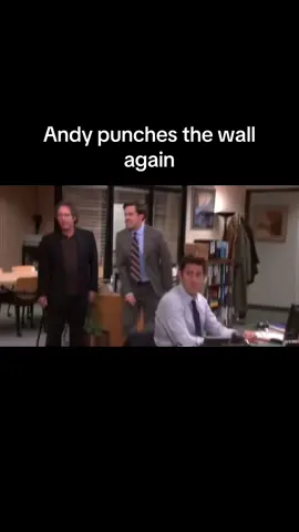 Day 46 - Andy punches the wall again #fyp #fypシ #theoffice #andybernard #erin #punch #wall #angry 