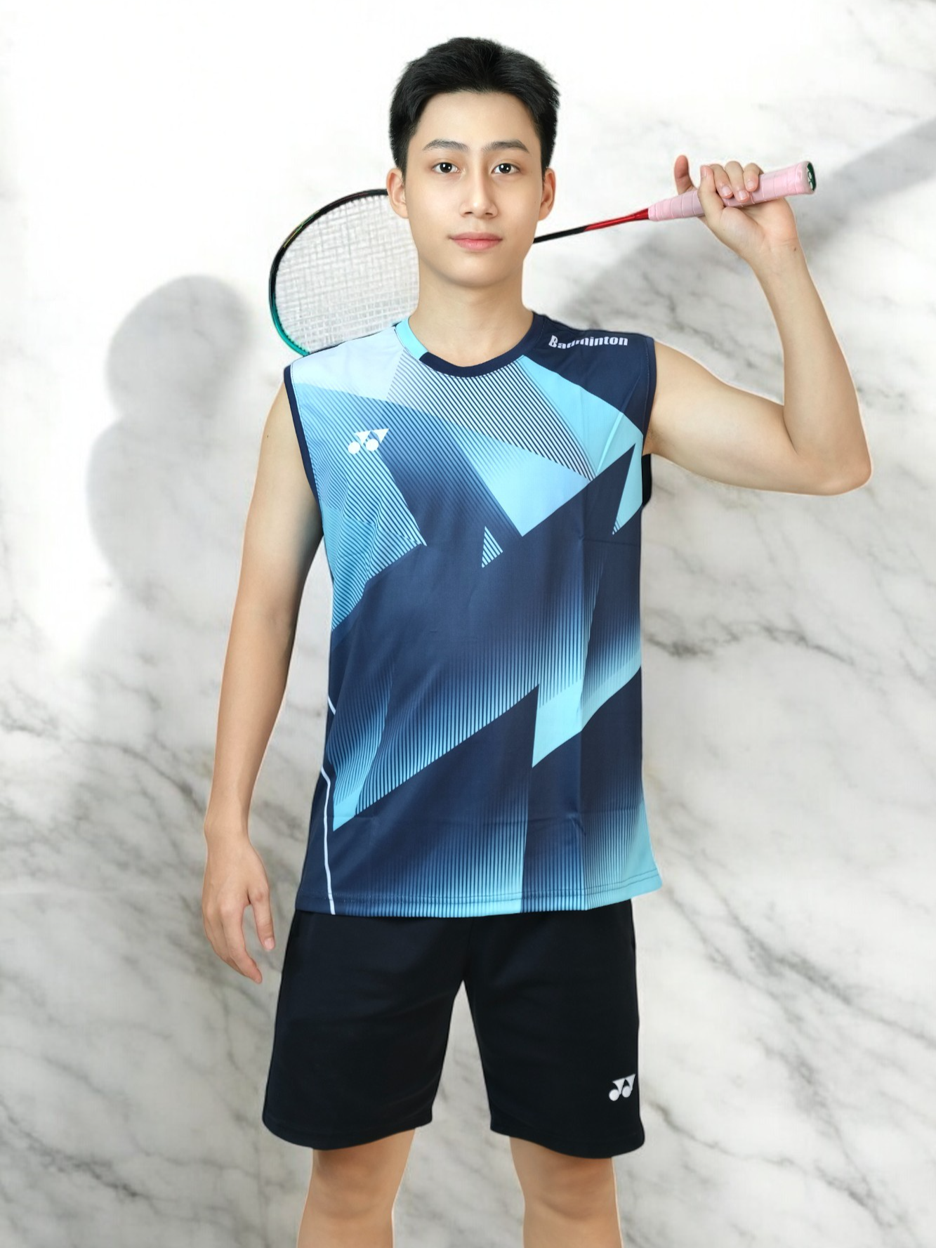 Mẫu áo cầu lông sát nách chất liệu mát mẻ, thấm hút mồ hôi #aocaulong #aocaulongyonex #theanhsport