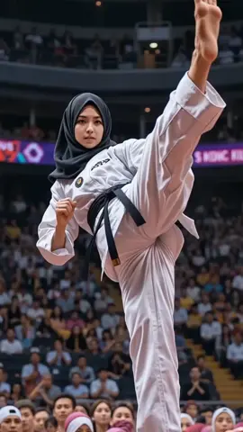 Hijab Beladiri Ai #AIArt #AIGenerated #HijabMartialArts #KarateHijab #TaekwondoHijab #SilatHijab #KungfuHijab #AIFighter #MartialArtsAI #AIWomanFighter #PiclumenAI #HailouAI #SeaArtAI #BelaDiriWanita #FemaleMartialArtist#fyp #viral 
