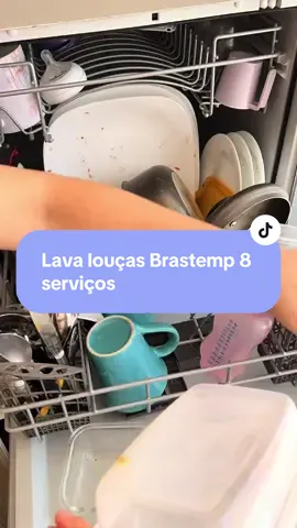 Lava louças Brastemp 8 serviços cabe muita coisa  @Brastemp  #lavalouças #brastemp #lavandolouça #limpeza #faxina #organização #rotina #donadecasa #creatorsearchinsights #limpopotiktoker #dicas_utilidades #dicas #review #laundry 