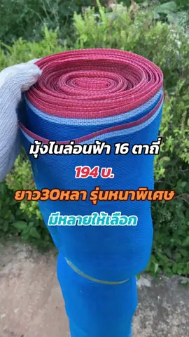 มุ้งไนล่อนฟ้า16ตาถี่ ยาว30หลา รุ่นหนาพิเศษ แข็งแรง กันลม ระบายอากาศได้ดี กันแมลง#มุ้ง #เทรนด์วันนี้ #กระแสมาแรง   