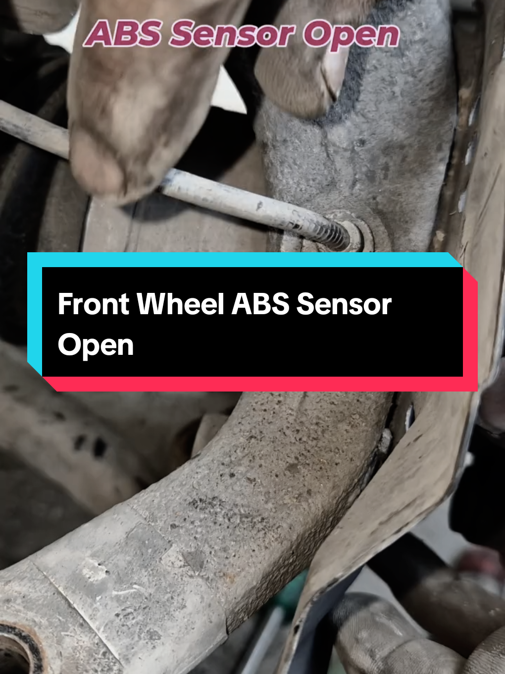 Front Wheel ABS Sensor Open  #usa🇺🇸 #unitedkingdom #mechanic #automechanic #automobile #automotive #carfix 