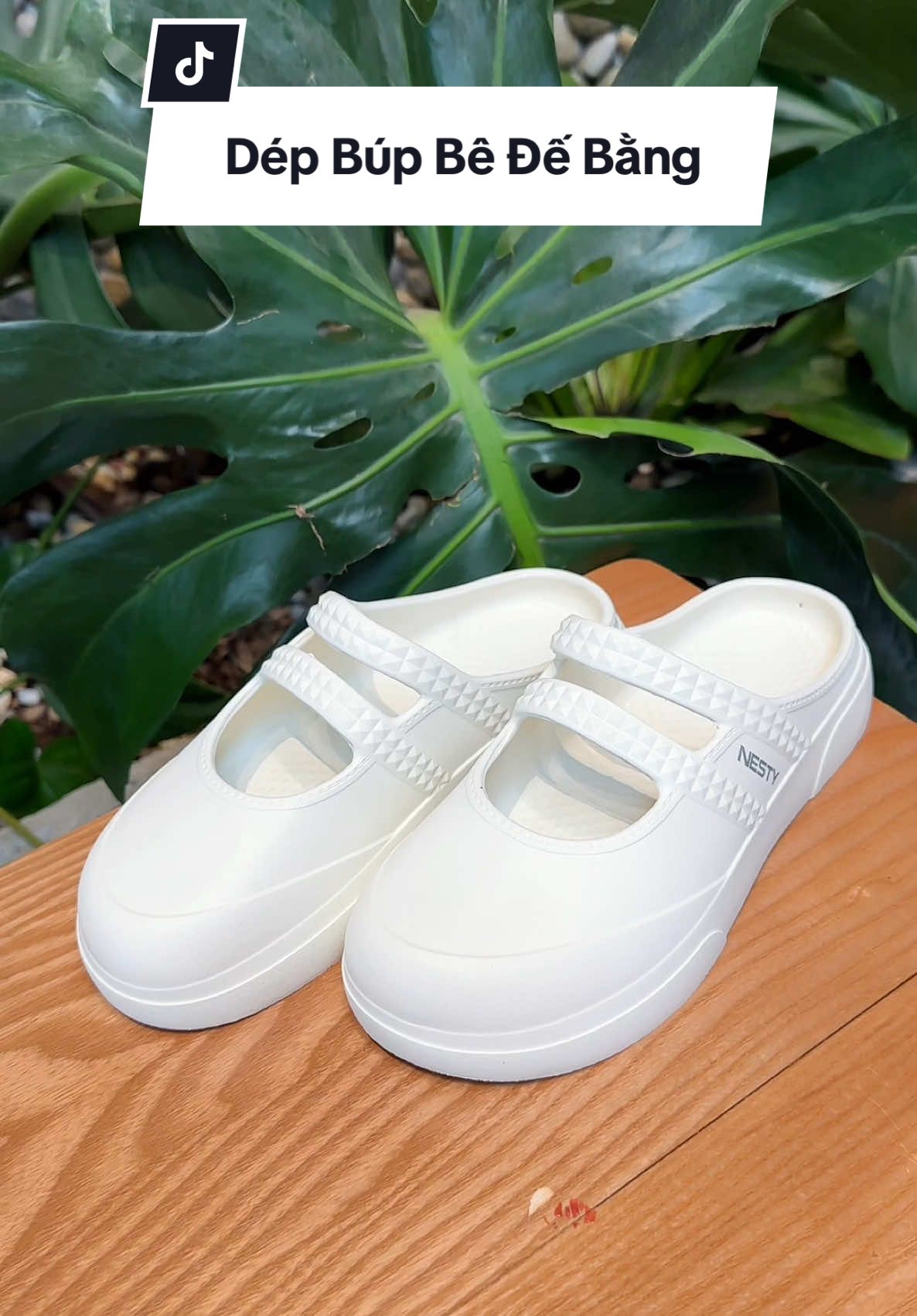 Xinh xắn mang êm chân cực kì với mẫu dép sục form búp bê đế bằng #nesty #depnesty #xuhuong #viral #depnhua 