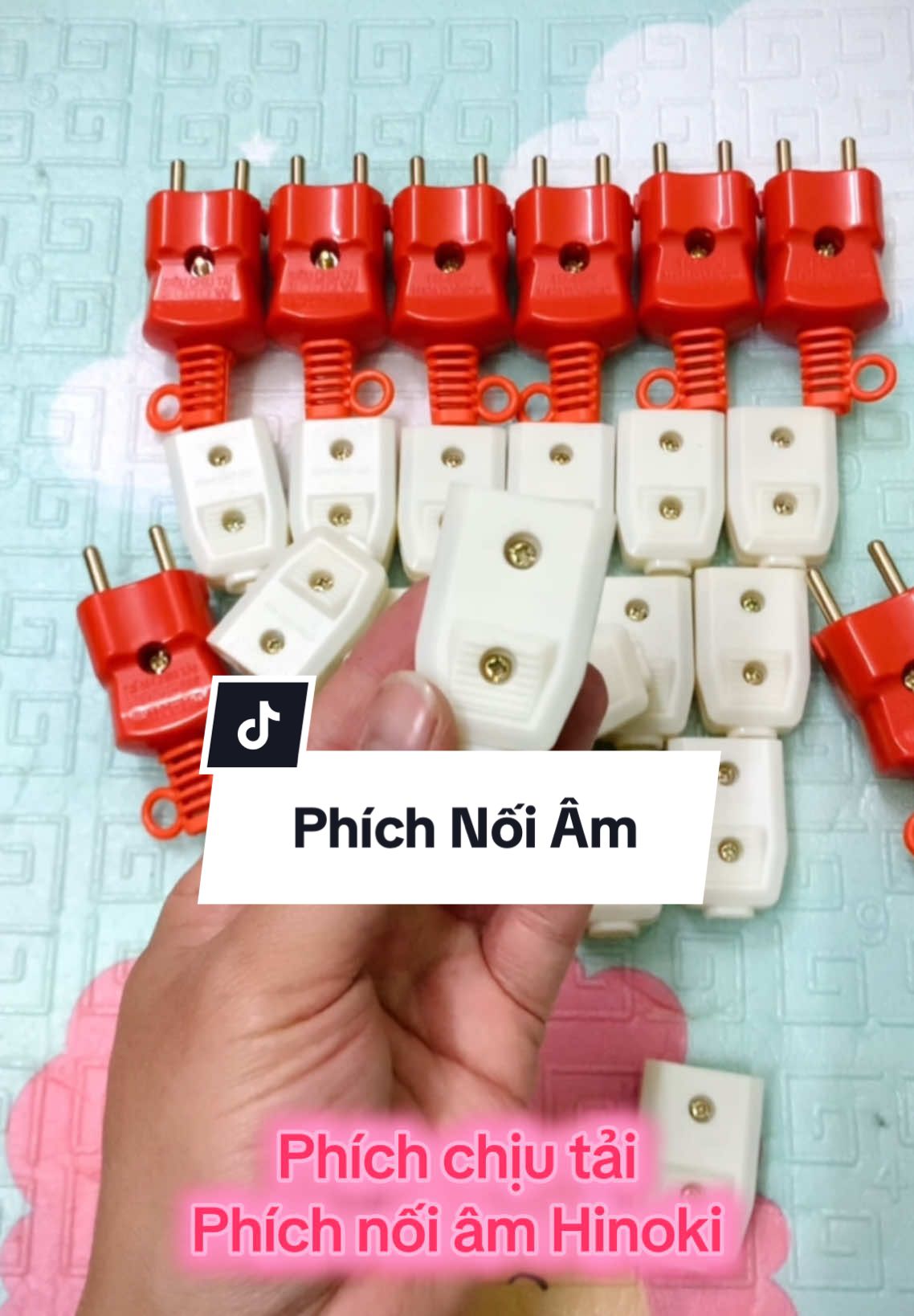 Phích nối âm và phích chịu tải Hinoki, Mua một lần dùng cho một đời #dodien #phichcamdien #phichnoiam #xuhuong #lentoptiktok 