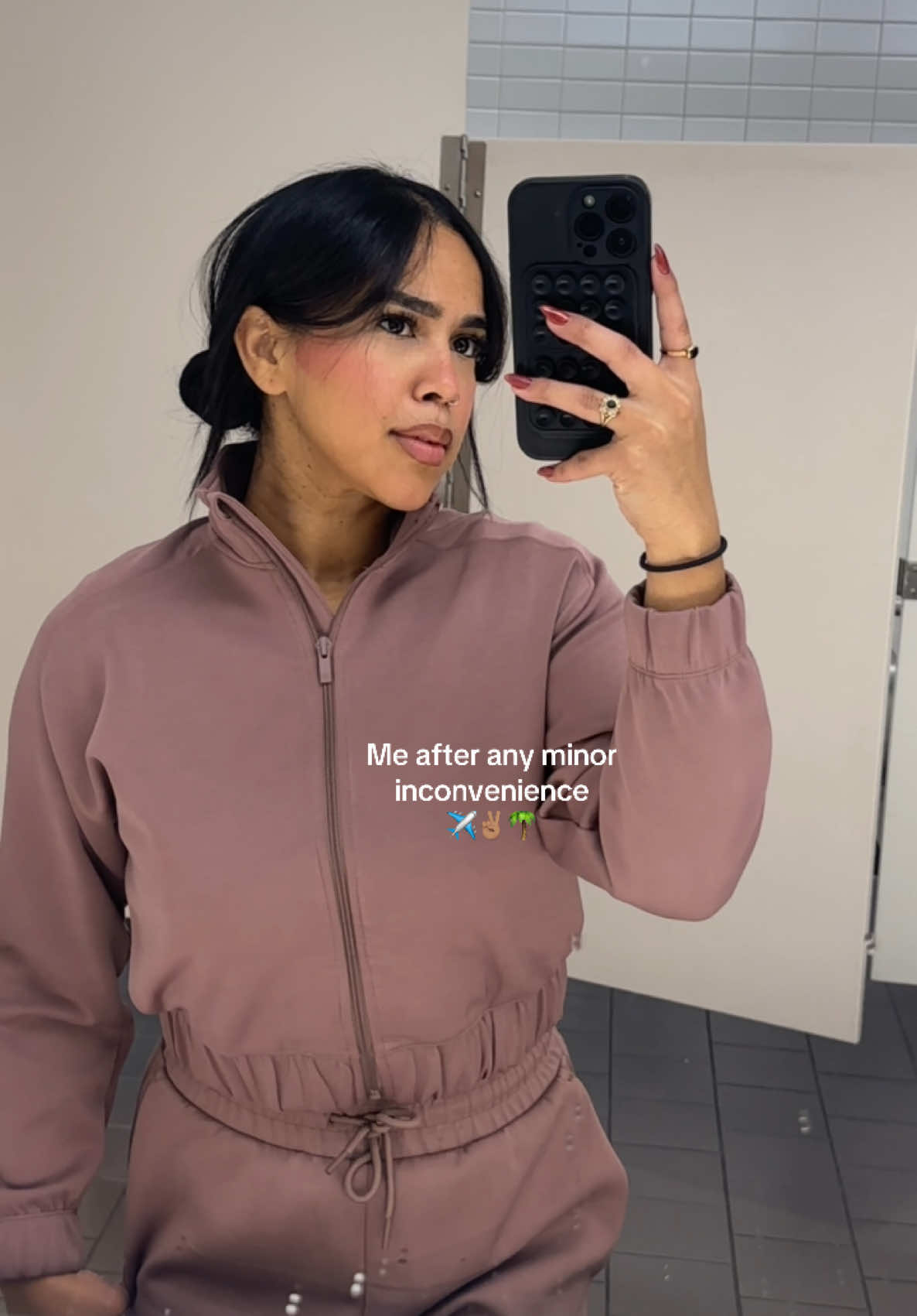 Airport fit check 🤍✈️ Very much needed R&R!!! Bye me fui.  Outfit: @target  Targé🤎 #restandrecovery #travels #airportfit #fitcheck #travels #fyp #jfk 