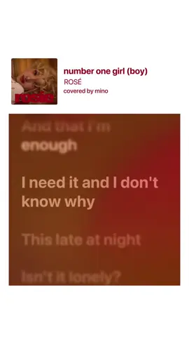 [COVER] number one girl by ROSÉ #ROSÉ #rosie #numberonegirl #apt #songcover #music #singing #blackpink #bandlab 