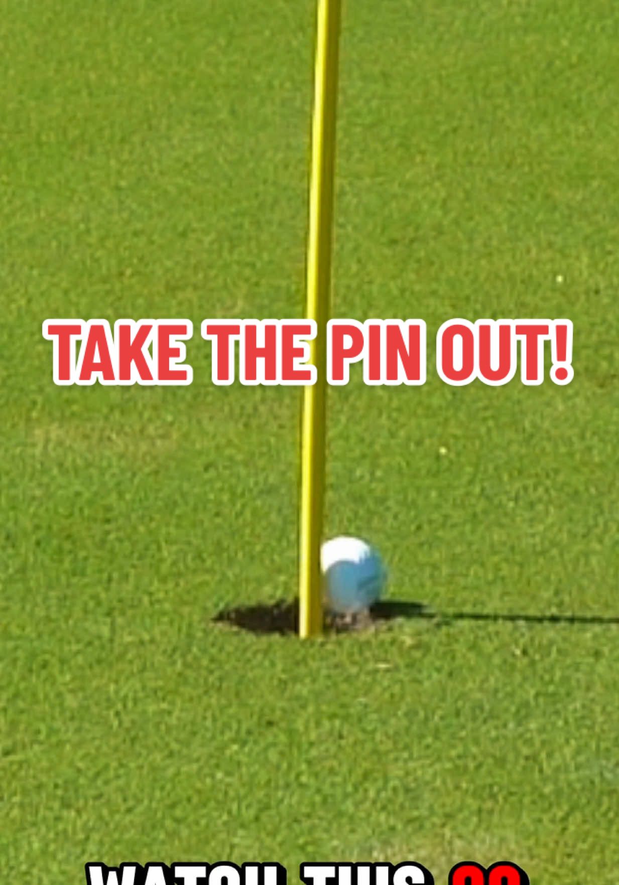 ALWAYS TAKE THE PIN OUT! #golftok #golferslife #putter #disneygolf #golfinfluencer 