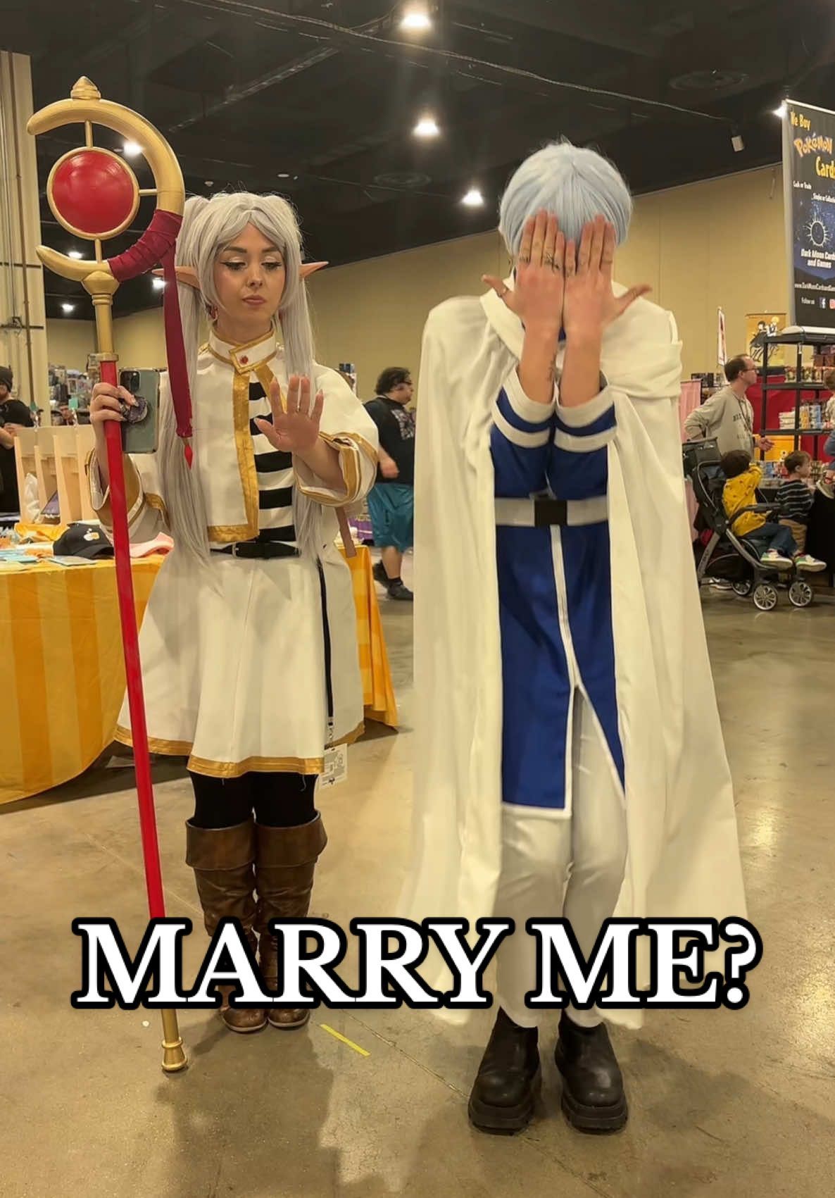 I’ll take that shrug as a “maybe” 😌🩵 @sailorkayla🌙 ✨#fyp #foryou #frieren #frierencosplay #himmel #himmelcosplay #frierenbeyondjourneysend 