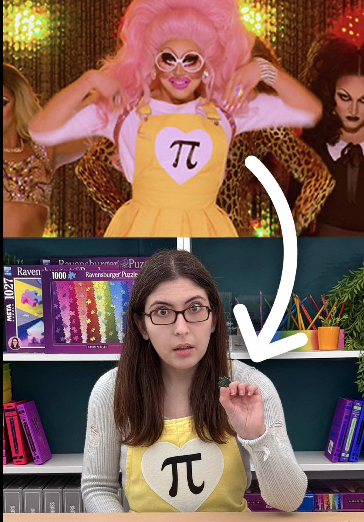 She’s crafty 🪡 #trixiemattel #dragrace #jigsawpuzzle #puzzle 