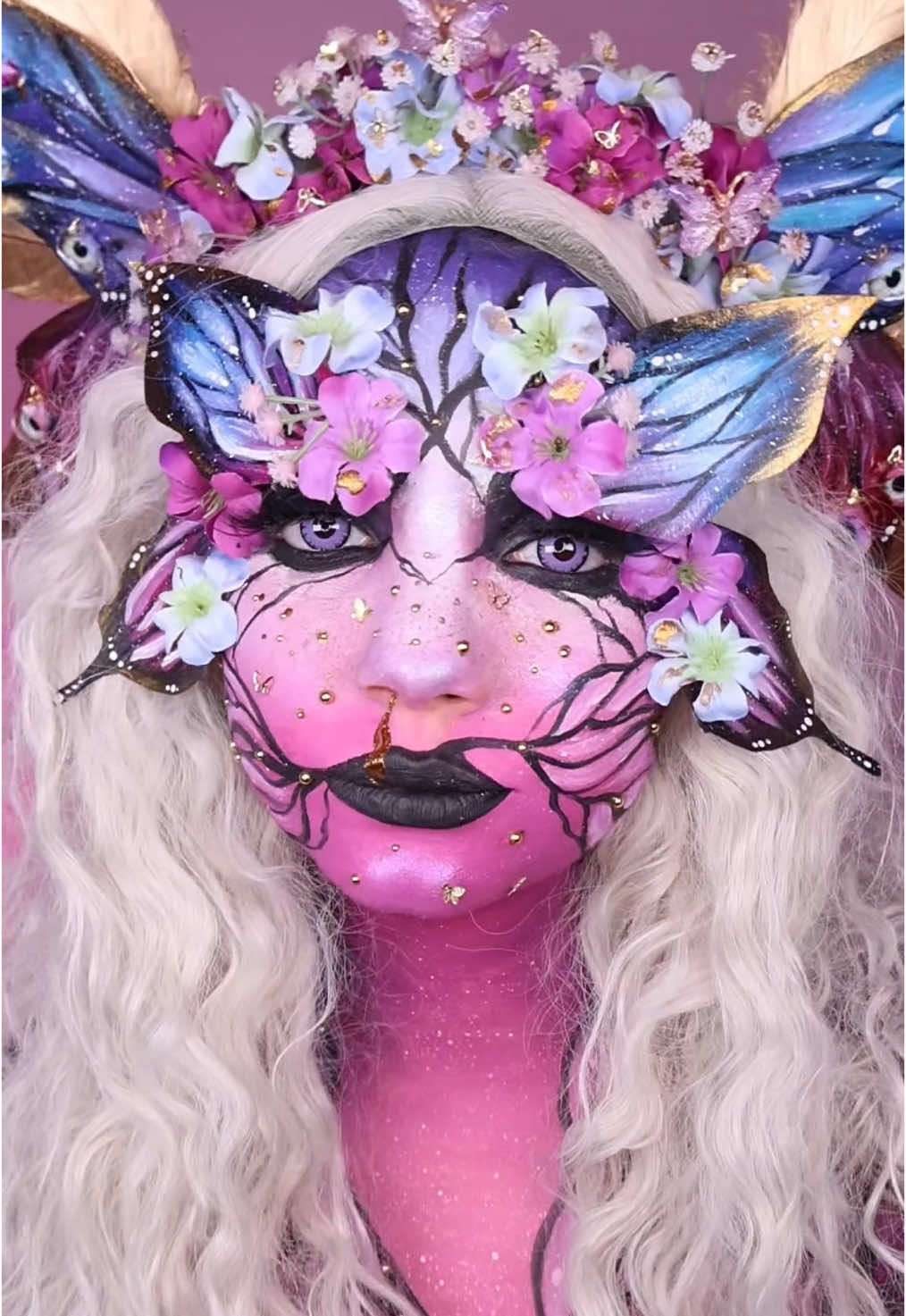 ✨💕 Hada de primavera 💕✨ #fairymakeup #fairycore #fantasymakeup #cosplay #makeuptutorial #makeuptransformation #makeupartist #butterflymakeup 