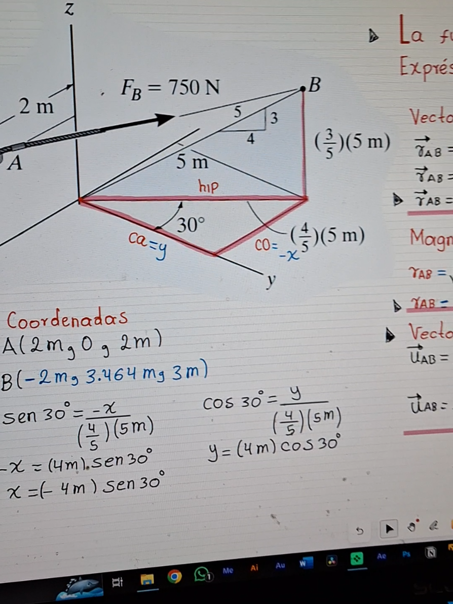 Domina la fuerza como vector cartesiano 🔥 ¡Te explico y te asesoro! #Matemáticas #Física #Ingeniería #Vectores #CálculoVectorial #Fuerza #AprendeConmigo #ClasesEnLínea #AsesoríaPersonalizada #ProfesorEnLínea #Educación #Universitarios #STEM #VectorCartesiano #Aprendizaje